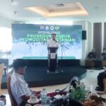 Kamar Dagang dan Industri Indonesia Sulawesi Tenggara menggelar sosialisasi prosedur ekspor komoditas pertanian di salah satu hotel di Kota Kendari, Sabtu (11/2/2023). Foto : Ist