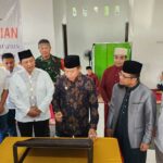 Peresmian masjid milik PT GKP di Desa Sukarela Jaya, Kecamatan Wawonii Tenggara, pada Senin (17/4/2023). Foto: Ist