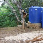 PSX_20230712_000654 Tandon air dan sumur bor yang disiapkan oleh PT Gema Kreasi Perdana (GKP) untuk memenuhi kebutuhan air bersih warga di Roko-Roko, Kecamatan Wawonii Tenggara, Kabupaten Konawe Kepulauan. Foto/ist