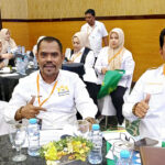 PSX_20231004_124252 Direktur Eksekutif Kadin Sulawesi Tenggara, Budi Amin (kiri) mengahadiri Rapat Koordinasi Wilayah (Rakorwil) II Kadin se-Sulawesi di Grand Palace, Kota Gorontalo, pada Selasa (26/9/2023). Foto: Ist