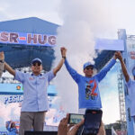 Pasangan calon gubernur dan Wakil Gubernur Sulawesi Tenggara (Sultra) nomor urut 2, Andi Sumangerukka (ASR)-Hugua menggelar kampanye akbar bertajuk 'Pesta Rakyat Berkah' di Lapangan Benu-Benua, Kota Kendari, Sabtu, 9 November 2024. Foto: Resty