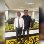 Ketua Dewan Pimpinan Daerah Partai Golkar Sulawesi Tenggara, Herry Asiku bertemu Ketua Umum Golkar, Bahlil Lahadalia di Jakarta beberapa waktu lalu. Foto: Ist